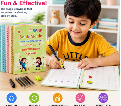 LittleGenius™ Magic Copybook Kit | FREE Pen, Grip & 10 Refills