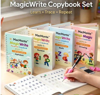 LittleGenius™ Magic Copybook Kit | FREE Pen, Grip & 10 Refills