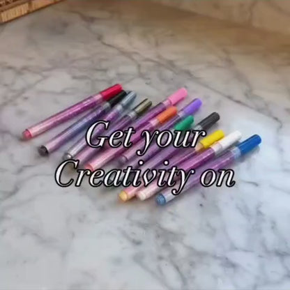 Premium Design Nail Pen Collection ( 12 Color Set )